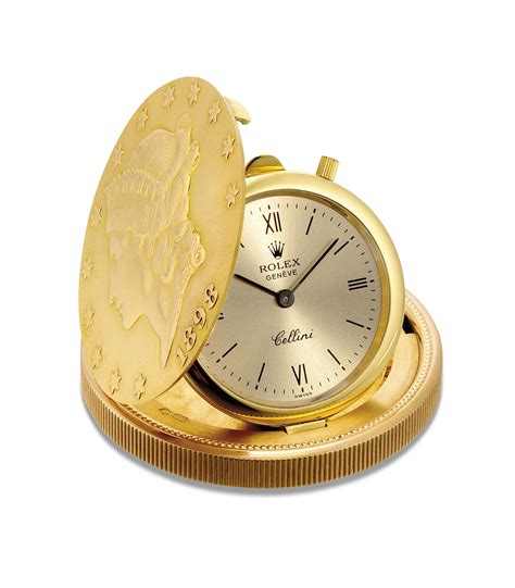 coin clock rolex